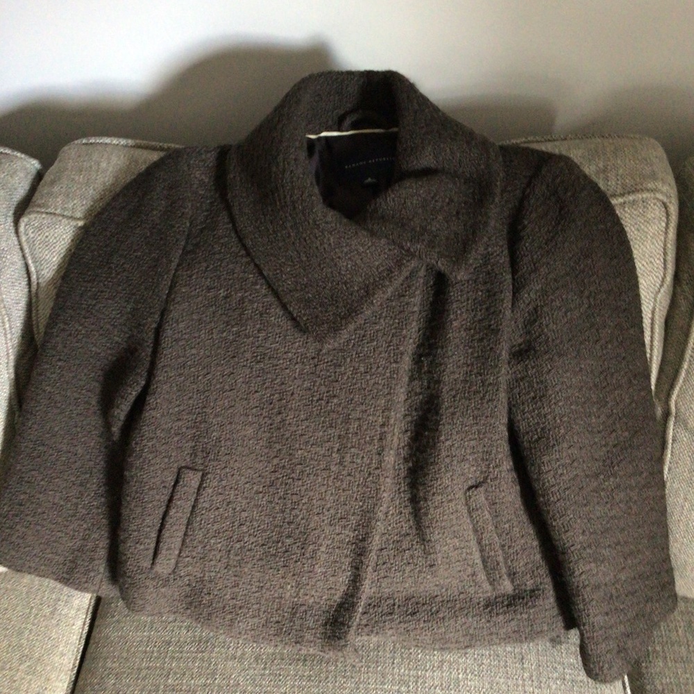 Banana Republic Brown Cropped Jacket size 8